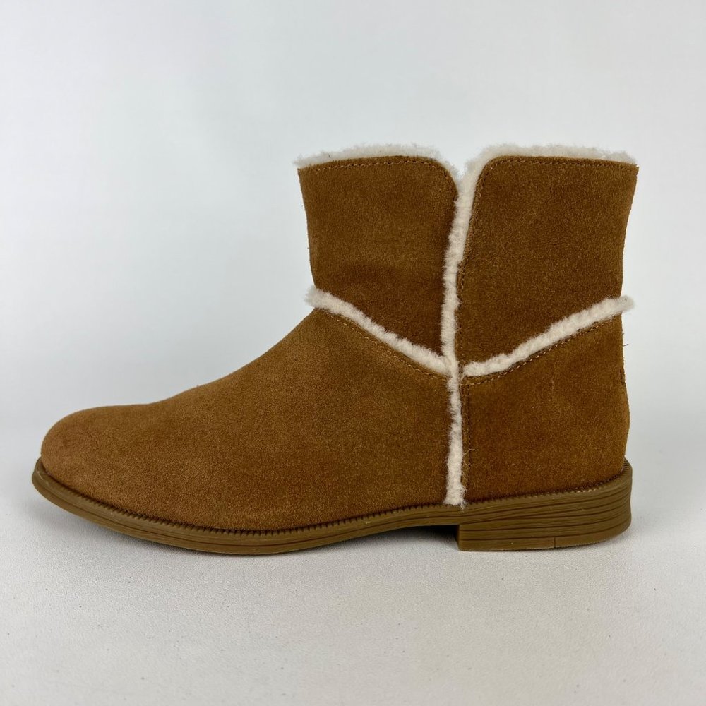 UGG Coletta Girls Chestnut Brown Suede Ankle Boots 1094579K Winter Youth size 3 - Picture 7 of 15